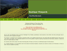 Tablet Screenshot of boutiquevineyards.net